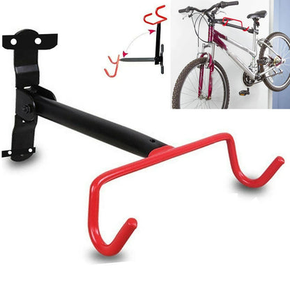 Bike Wall Mount Rack Cycle Storage Stand Shed Hanging Bracket Folding Room Indoor Bike Holder Folding Flip Up Rack Bikeproshop