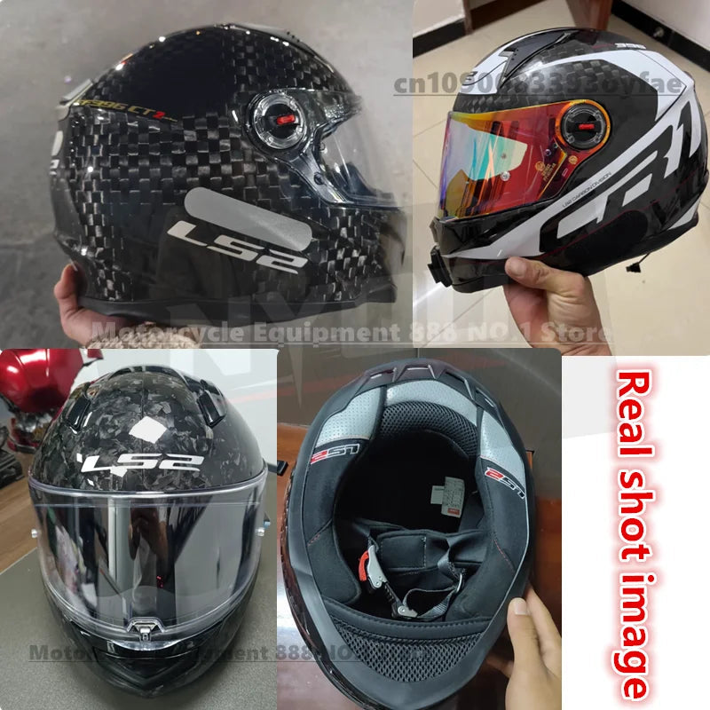 Original LS2 FF396 Carbon Fiber Motorcycle Helmet Full Face Helmets Casco Casque Moto Lightweight SHARP Capacete Ls2 Motocross Bikeproshop