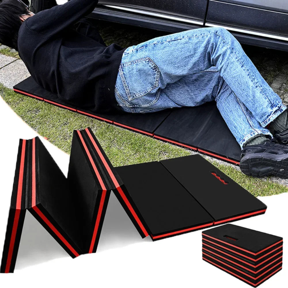 Car Repair Lying Board Creeper Pad Garage Carpet Seat Outdoor Automotive Mat Folding Portable Protector Combination Tool Bikeproshop