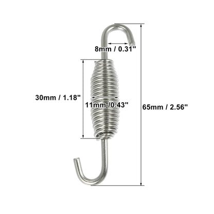 Motorcycles Universal Exhaust Pipe Spring 63mm 2.5" Stainless Steel Exhaust Pipe Spring Hook Modified Accessory Bikeproshop