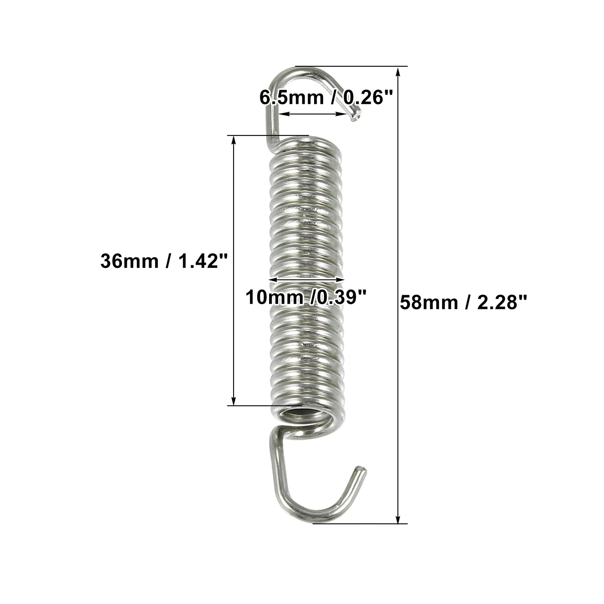 Motorcycles Universal Exhaust Pipe Spring 63mm 2.5" Stainless Steel Exhaust Pipe Spring Hook Modified Accessory Bikeproshop