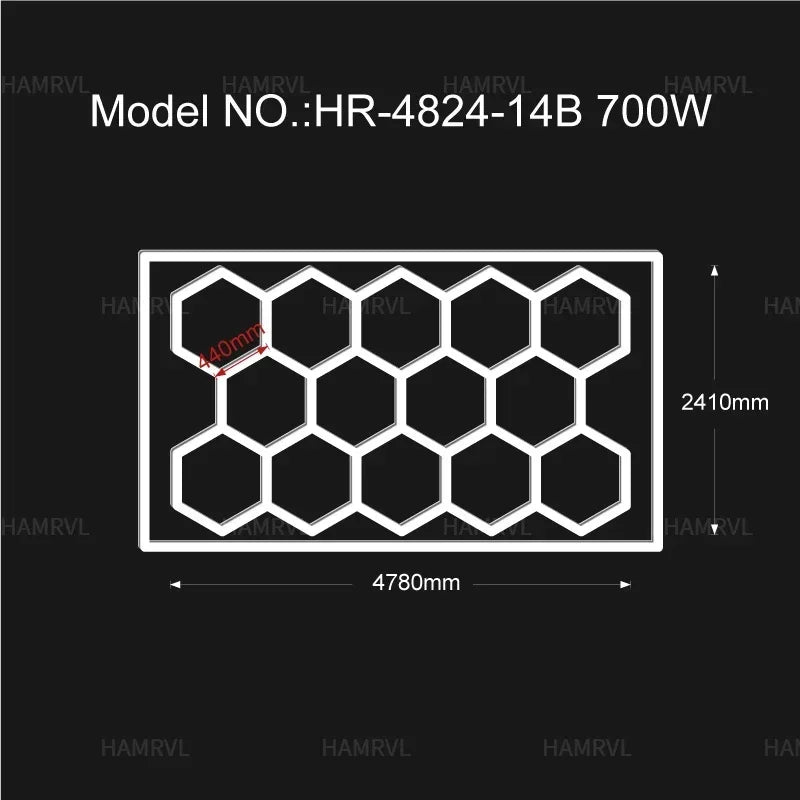 Garage Light Hexagon