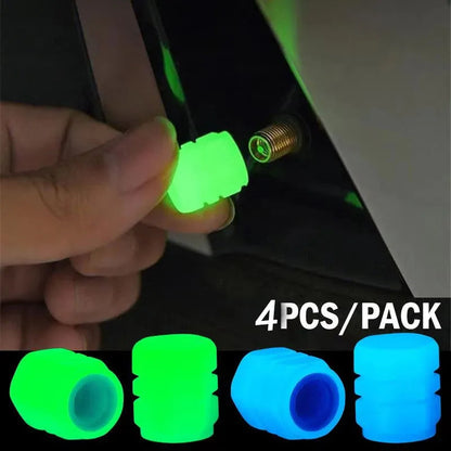 Luminous Night Glowing Motorcycle Wheel Tyre Valve Caps Decors for Tracer 9 Gt Suzuki Gsxr 600 Fz1 Tmax Fz6 Cbr650F Yamaha R1 Bikeproshop