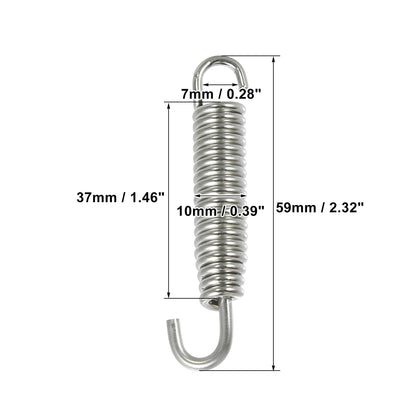 Motorcycles Universal Exhaust Pipe Spring 63mm 2.5" Stainless Steel Exhaust Pipe Spring Hook Modified Accessory Bikeproshop