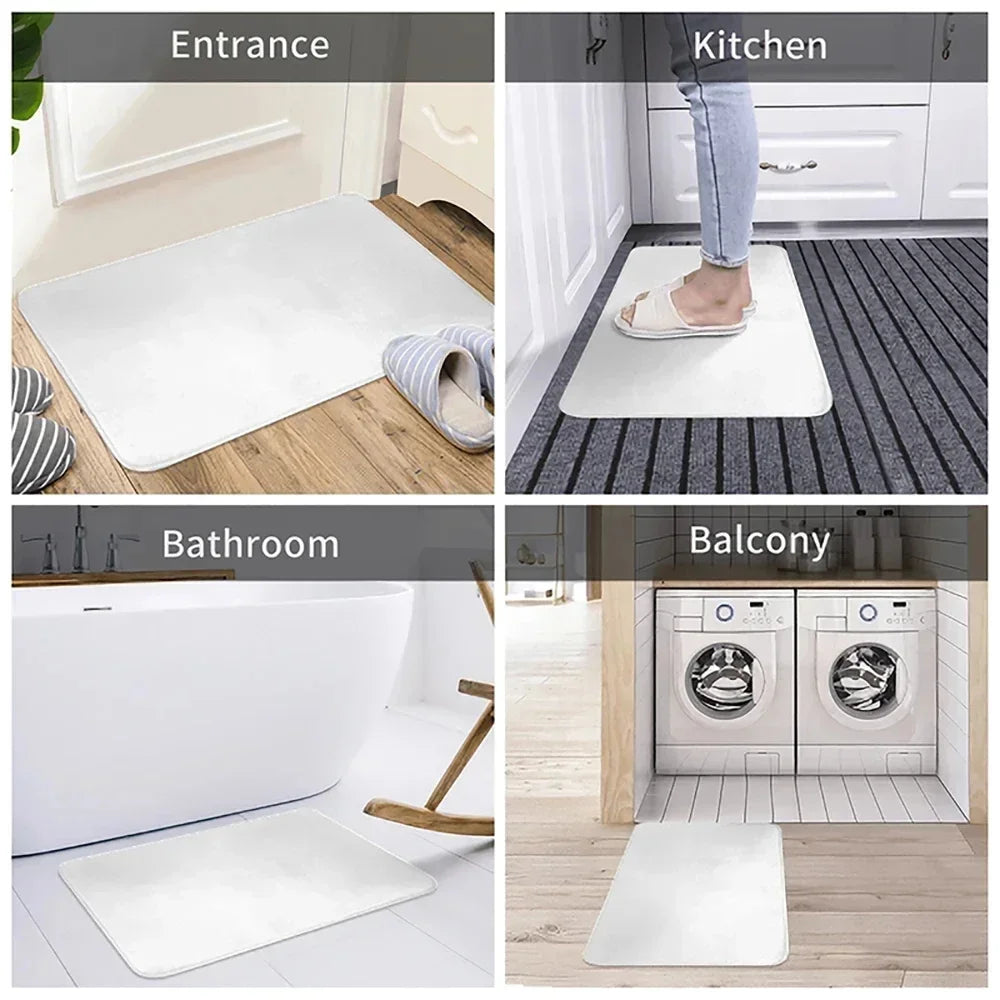 YoshiMuras Rug for Bed Room Mats Kitchen Mat Balcony Non Slip Carpet Entrance Door Doormat Bath Washable Non-slip Floor Bedrooom Bikeproshop