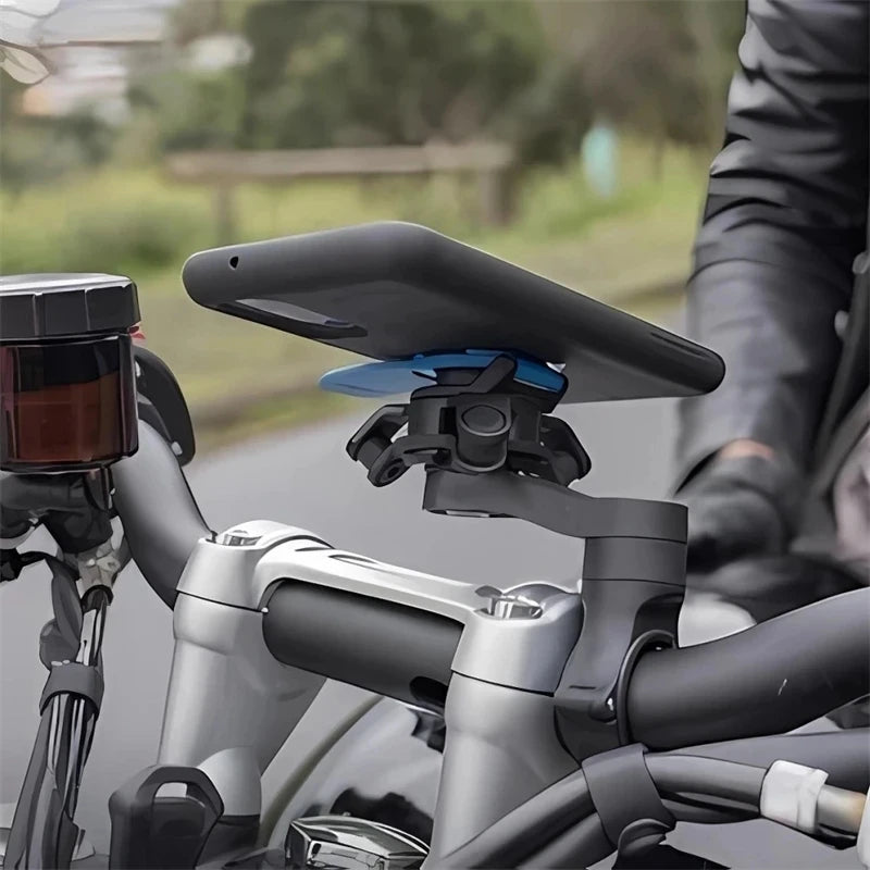 Soporte para teléfono de bicicleta resistente a los golpes 