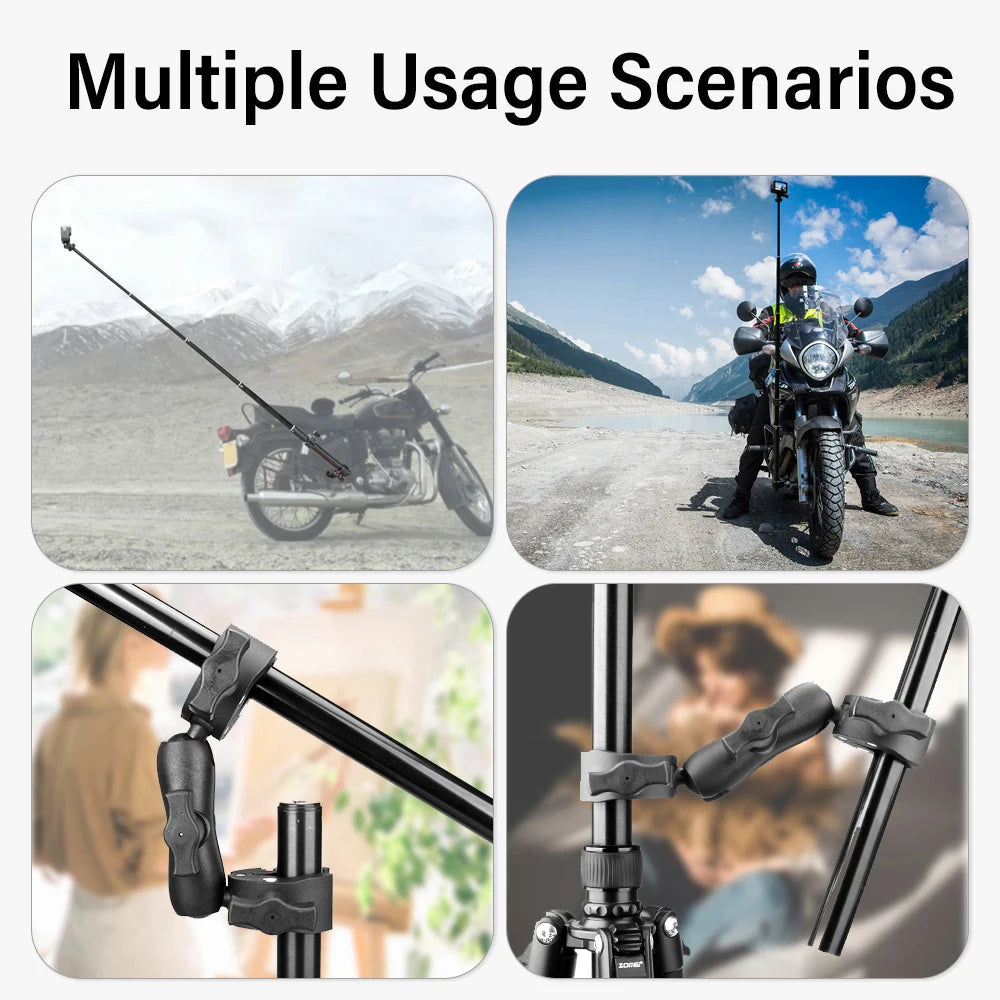 Motorcycle Bike Panoramic Selfie Stick for insta360