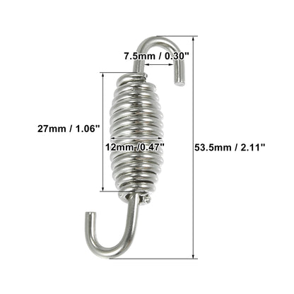 Motorcycles Universal Exhaust Pipe Spring 63mm 2.5" Stainless Steel Exhaust Pipe Spring Hook Modified Accessory Bikeproshop