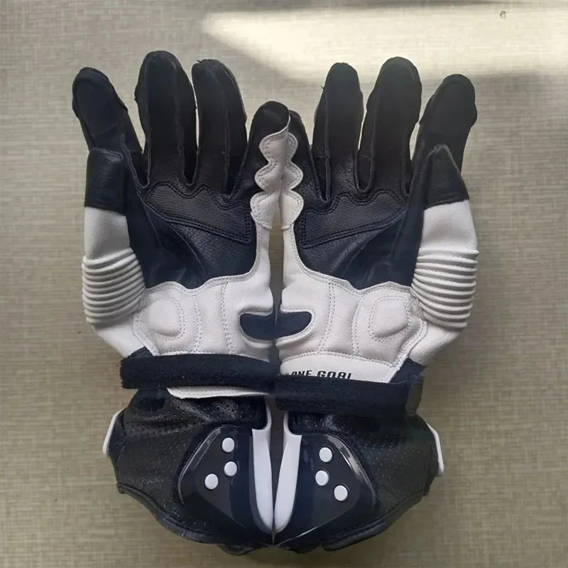 New Men's Motorcycle Riding Gloves Alpine Leather Gloves Moto M1 Racing Full Finger Racing Pro Gloves Bikeproshop