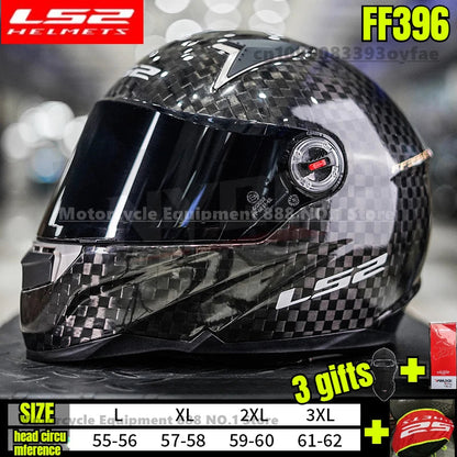 Original LS2 FF396 Carbon Fiber Motorcycle Helmet Full Face Helmets Casco Casque Moto Lightweight SHARP Capacete Ls2 Motocross Bikeproshop