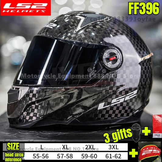 Original LS2 FF396 Carbon Fiber Motorcycle Helmet Full Face Helmets Casco Casque Moto Lightweight SHARP Capacete Ls2 Motocross Bikeproshop