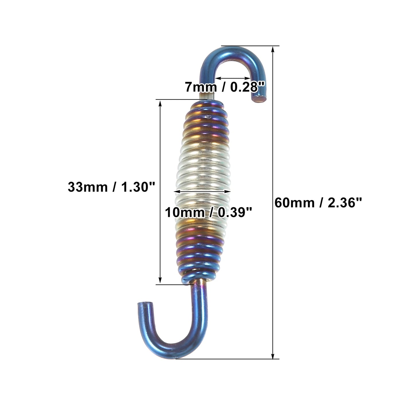 Motorcycles Universal Exhaust Pipe Spring 63mm 2.5" Stainless Steel Exhaust Pipe Spring Hook Modified Accessory Bikeproshop