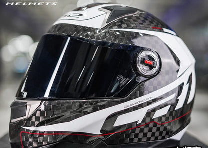 Original LS2 FF396 Carbon Fiber Motorcycle Helmet Full Face Helmets Casco Casque Moto Lightweight SHARP Capacete Ls2 Motocross Bikeproshop