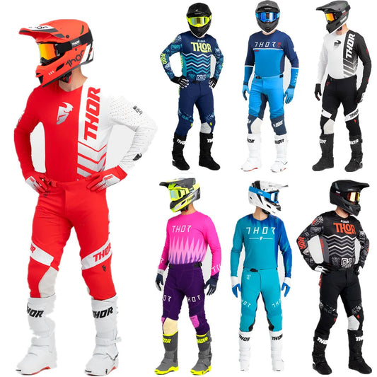 Black Gold thor mx 2025 fh Motocross Gear Set Prime Pro MX Jersey Set Dirt Bike Clothing Motorcycle Racing Suit Bikeproshop